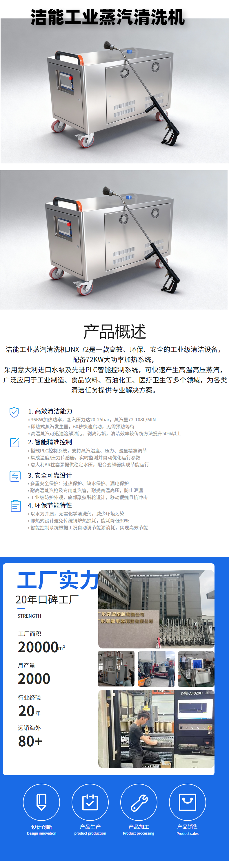 JNX-72 工业蒸汽清洗机